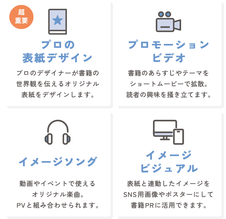 [超重要] プロの表紙デザイン／プロモーションビデオ／イメージソング／イメージビジュアル